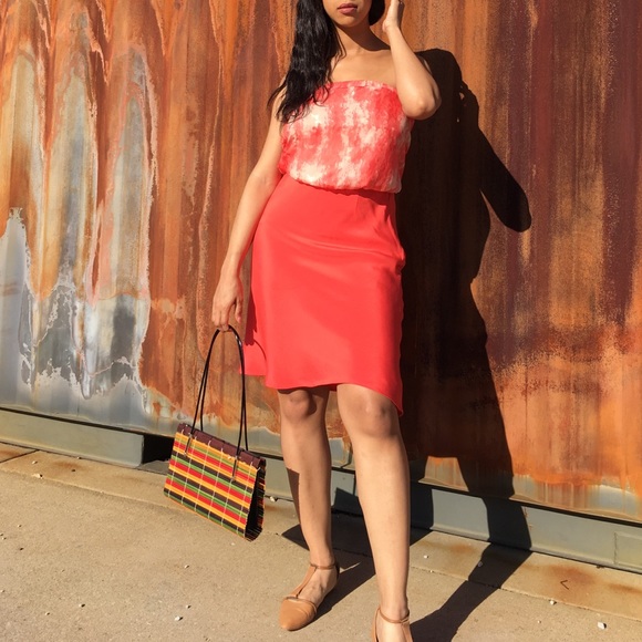 100% silk pencil skirt by Via Seta sz 8 - Picture 4 of 8